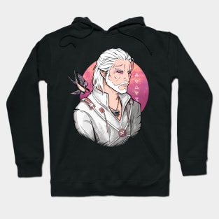 White Wolf and Swallow [FIRE] Hoodie